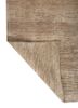entropy ivory wool and silk hand knotted Rug - Backing Shot