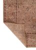 gulmarg red and orange wool and silk hand knotted Rug - Backing Shot gulmarg red and orange wool and silk hand knotted Rug - Backing Shot