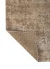 entropy ivory wool and silk hand knotted Rug - Backing Shot