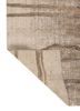 entropy ivory wool and silk hand knotted Rug - Backing Shot
