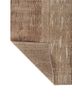 entropy ivory wool and silk hand knotted Rug - Backing Shot