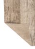 entropy ivory wool and silk hand knotted Rug - Backing Shot