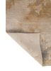 entropy ivory wool and silk hand knotted Rug - Backing Shot