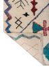 zuri ivory wool and viscose hand knotted Rug - Backing Shot zuri ivory wool and viscose hand knotted Rug - Backing Shot