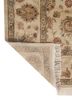 gulmarg ivory silk hand knotted Rug - Backing Shot