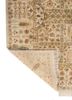 gulmarg ivory silk hand knotted Rug - Backing Shot