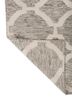 indusbar grey and black wool flat weaves Rug - Backing Shot