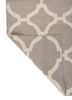 indusbar grey and black wool flat weaves Rug - Backing Shot indusbar grey and black wool flat weaves Rug - Backing Shot