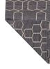 indusbar grey and black wool flat weaves Rug - Backing Shot