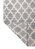 indusbar grey and black wool flat weaves Rug - Backing Shot