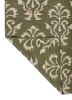 indusbar green wool flat weaves Rug - Backing Shot