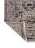 someplace in time grey and black afghan wool hand knotted Rug - Backing Shot