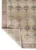 erbe green wool hand knotted Rug - Backing Shot erbe green wool hand knotted Rug - Backing Shot