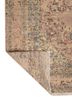 someplace in time red and orange wool hand knotted Rug - Backing Shot