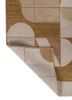 aakar by kavi gold wool and silk hand knotted Rug - Backing Shot aakar by kavi gold wool and silk hand knotted Rug - Backing Shot