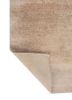 azalea ivory wool and silk hand knotted Rug - Backing Shot