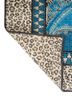 gilded age blue afghan wool hand knotted Rug - Backing Shot gilded age blue afghan wool hand knotted Rug - Backing Shot