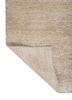 entropy ivory wool and silk hand knotted Rug - Backing Shot