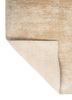 entropy ivory wool and silk hand knotted Rug - Backing Shot