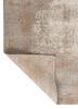 entropy beige and brown wool and bamboo silk hand knotted Rug - Backing Shot