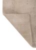 hidden by kavi ivory wool and bamboo silk hand knotted Rug - Backing Shot