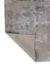 project error by kavi grey and black wool and bamboo silk hand knotted Rug - Backing Shot