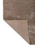 project error by kavi beige and brown wool and bamboo silk hand knotted Rug - Backing Shot