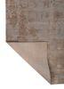 project error by kavi grey and black wool and bamboo silk hand knotted Rug - Backing Shot