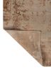 project error by kavi beige and brown wool and bamboo silk hand knotted Rug - Backing Shot
