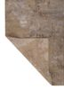 project error by kavi grey and black wool and bamboo silk hand knotted Rug - Backing Shot