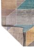 chaos theory by kavi grey and black wool and bamboo silk hand knotted Rug - Backing Shot chaos theory by kavi grey and black wool and bamboo silk hand knotted Rug - Backing Shot