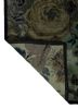 gilded age green wool and bamboo silk hand knotted Rug - Backing Shot gilded age green wool and bamboo silk hand knotted Rug - Backing Shot