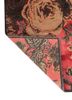 gilded age red and orange wool and bamboo silk hand knotted Rug - Backing Shot gilded age red and orange wool and bamboo silk hand knotted Rug - Backing Shot