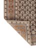 gilded age ivory wool and bamboo silk hand knotted Rug - Backing Shot gilded age ivory wool and bamboo silk hand knotted Rug - Backing Shot