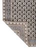 gilded age ivory wool and bamboo silk hand knotted Rug - Backing Shot gilded age ivory wool and bamboo silk hand knotted Rug - Backing Shot