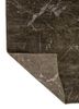urban pause by kavi grey and black wool and bamboo silk hand knotted Rug - Backing Shot