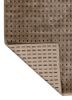 saga beige and brown acrylic hand loom Rug - Backing Shot saga beige and brown acrylic hand loom Rug - Backing Shot