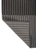 tesoro grey and black acrylic hand loom Rug - Backing Shot
