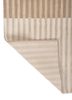 tesoro beige and brown acrylic hand loom Rug - Backing Shot