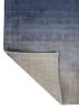 jean grey and black bamboo silk hand loom Rug - Backing Shot
