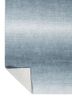 jean blue polyester hand loom Rug - Backing Shot jean blue polyester hand loom Rug - Backing Shot