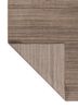 basis beige and brown polyester hand loom Rug - Backing Shot