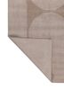 saga ivory wool and bamboo silk hand loom Rug - Backing Shot