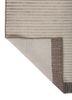 saga ivory wool and bamboo silk hand loom Rug - Backing Shot