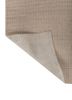 saga ivory wool hand loom Rug - Backing Shot