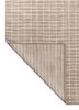saga beige and brown wool hand loom Rug - Backing Shot