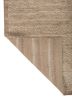 basis beige and brown wool hand loom Rug - Backing Shot