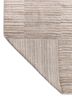 saga beige and brown wool hand loom Rug - Backing Shot