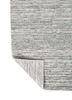 saga blue wool hand loom Rug - Backing Shot