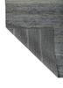 saga blue wool hand loom Rug - Backing Shot